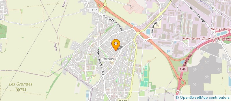 localisation de l'entreprise SCI BALS à CORBAS