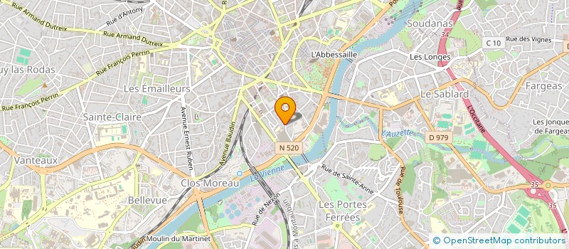 localisation de l'entreprise SCI BALSAR  LIMOGES