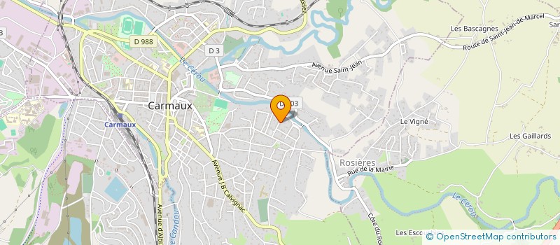 localisation de l'entreprise SCI BALT à CARMAUX