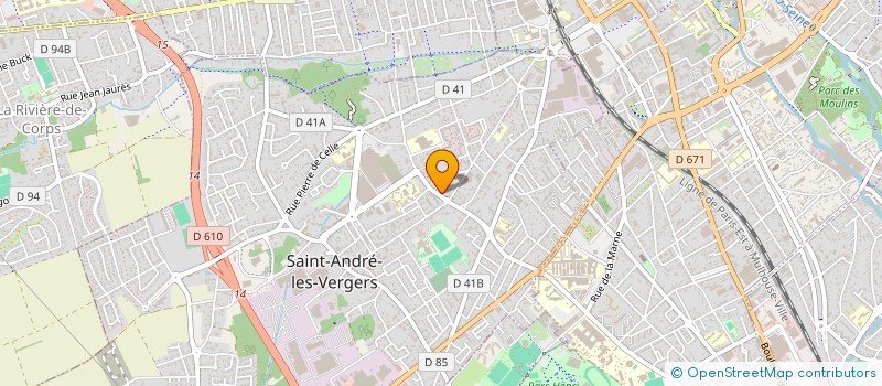 localisation de l'entreprise SCI BALTET 55  SAINT-ANDRE-LES-VERGERS