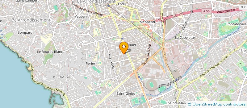 localisation de l'entreprise SCI BALTHAZAR à MARSEILLE