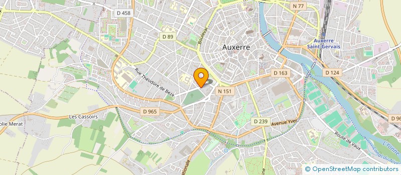 localisation de l'entreprise SCI BALTHAZAR à AUXERRE