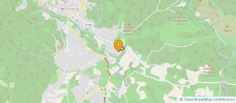 localisation de l'entreprise SCI BALTHAZAR  COTIGNAC