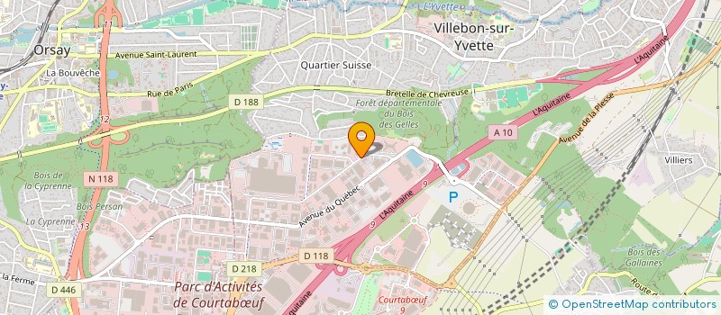 localisation de l'entreprise SCI BALTIQUE 29 à VILLEBON-SUR-YVETTE