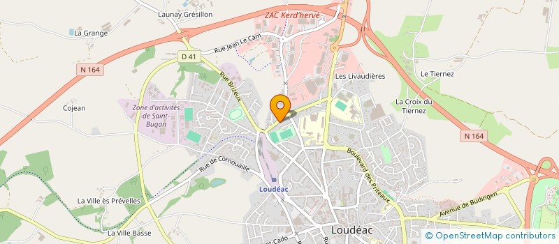 localisation de l'entreprise SCI BALUSSON  LOUDEAC