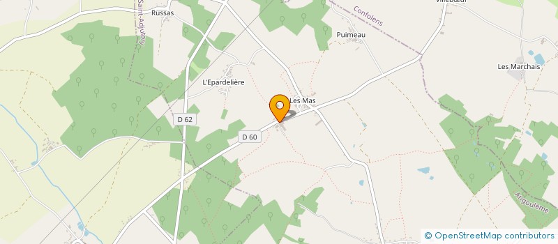 localisation de l'entreprise SCI BALUTEAU FAMILY'S  SAINT-ADJUTORY