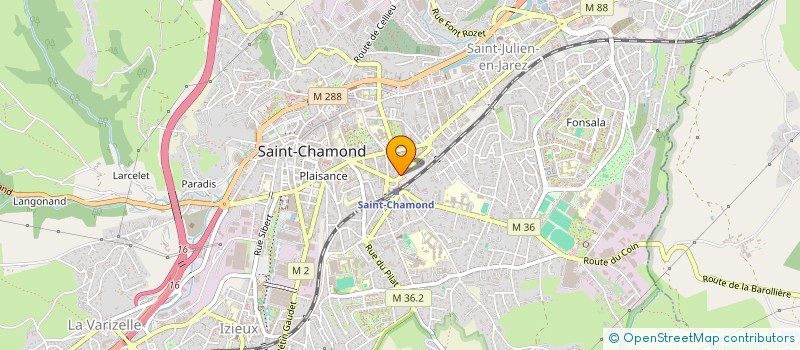 localisation de l'entreprise SCI BALY  SAINT-CHAMOND