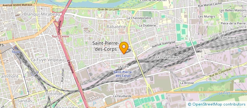 localisation de l'entreprise SCI BALZAC 233  SAINT-PIERRE-DES-CORPS