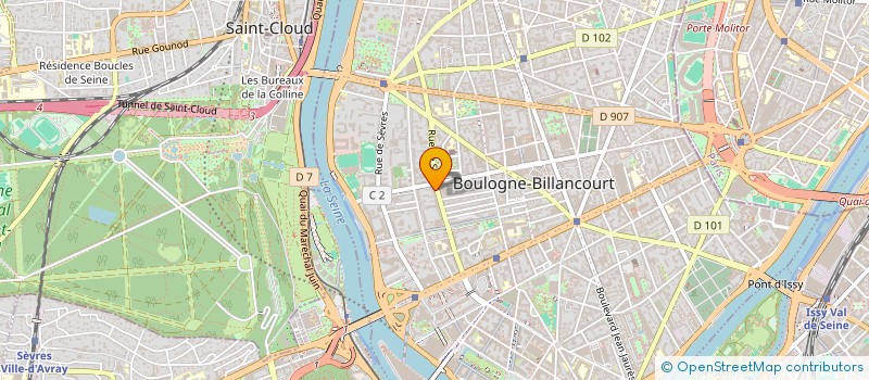 localisation de l'entreprise SCI BALZAC à BOULOGNE-BILLANCOURT