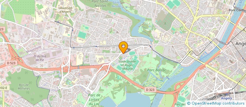 localisation de l'entreprise SCI BALZAC à ANGERS