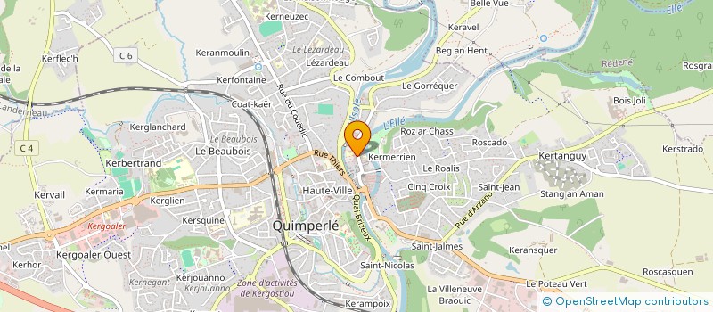 localisation de l'entreprise SCI BALZEN  QUIMPERLE