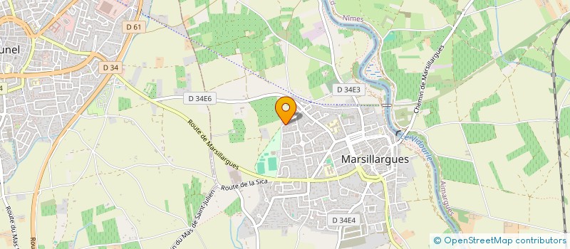 localisation de l'entreprise SCI BAM  MARSILLARGUES