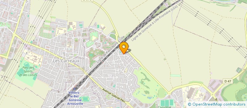 localisation de l'entreprise SCI BAMA  GONESSE