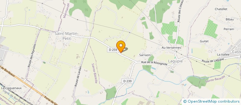 localisation de l'entreprise SCI BAMA  LAGUPIE