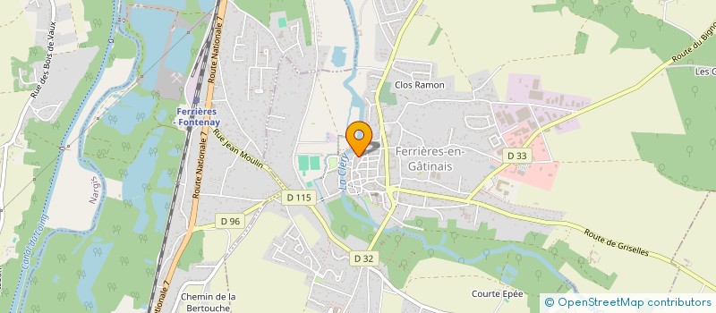 localisation de l'entreprise SCI BAMAC  FERRIERES-EN-GATINAIS