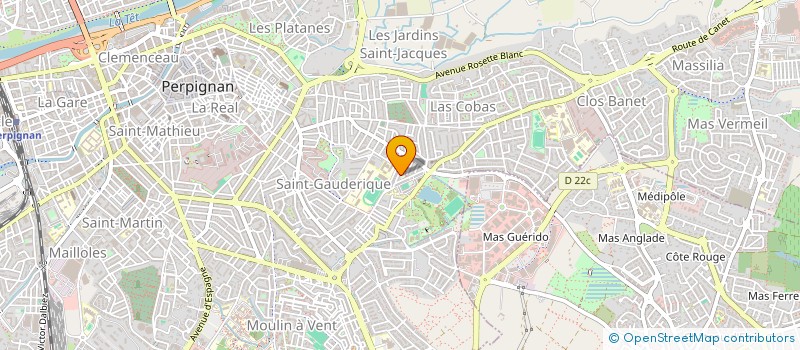 localisation de l'entreprise SCI BAMACLAN à PERPIGNAN