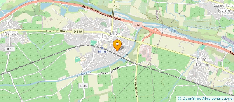 localisation de l'entreprise SCI BAMALY  MILLAS