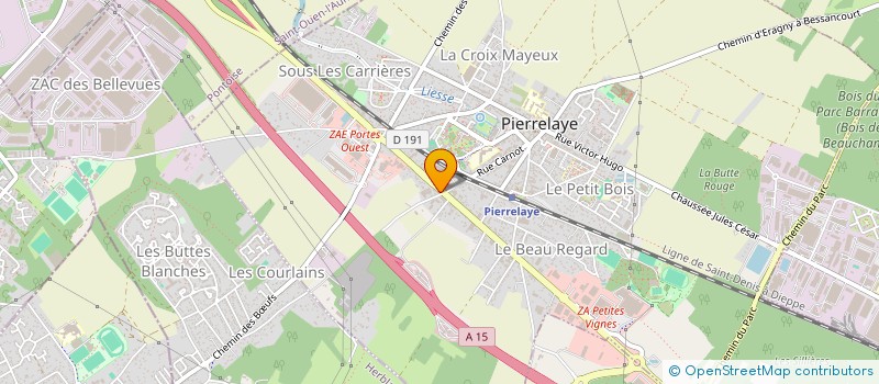 localisation de l'entreprise SCI BAMAO RAIP  PIERRELAYE