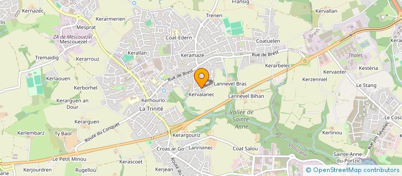 localisation de l'entreprise SCI BAMAS  PLOUZANE