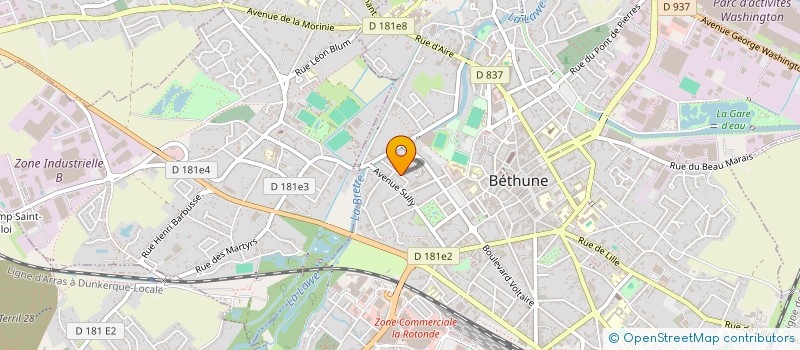 localisation de l'entreprise SCI BAMATHE  BETHUNE