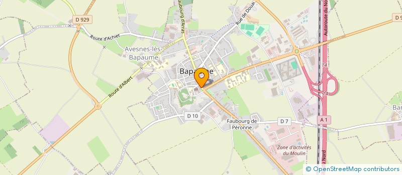 localisation de l'entreprise SCI BAMAU  BAPAUME