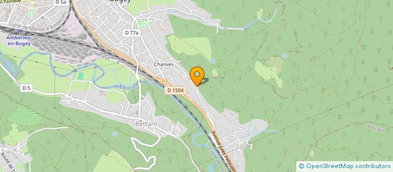 localisation de l'entreprise SCI BAMBOU  AMBERIEU-EN-BUGEY