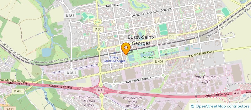 localisation de l'entreprise SCI BAMBOU  BUSSY-SAINT-GEORGES