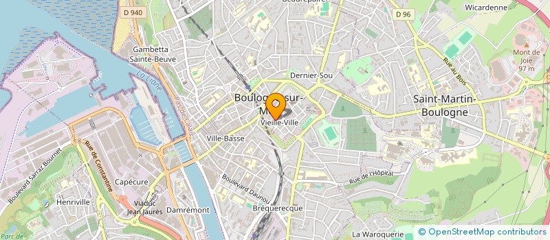 localisation de l'entreprise SCI BAMBOU  BOULOGNE-SUR-MER