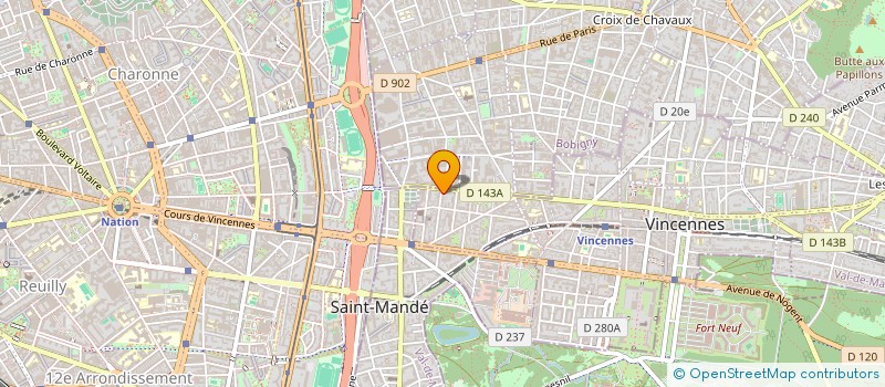 localisation de l'entreprise SCI BAMBOU à VINCENNES