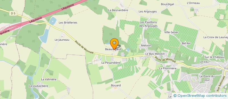 localisation de l'entreprise SCI BAMBOU à REUGNY