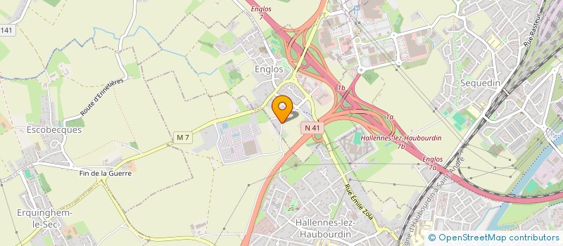 localisation de l'entreprise SCI BAME  ENGLOS