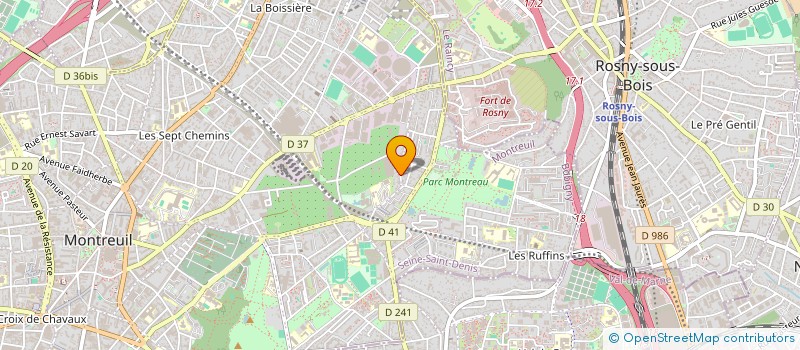 localisation de l'entreprise SCI BAMES à MONTREUIL