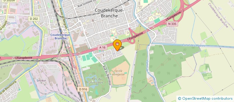 localisation de l'entreprise SCI BAMJA  COUDEKERQUE-BRANCHE