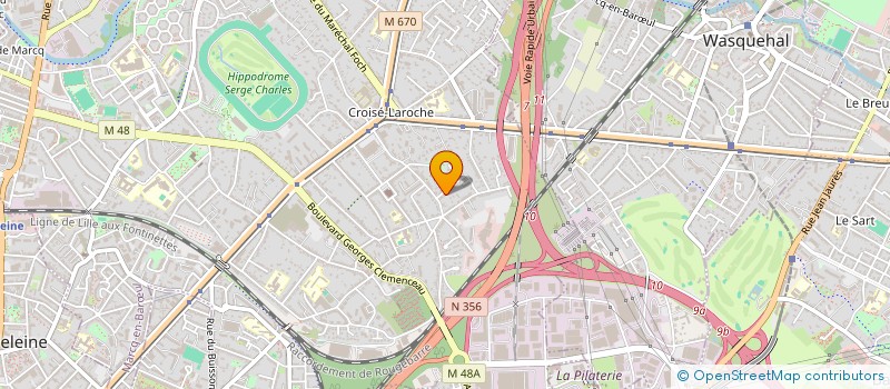 localisation de l'entreprise SCI-BAMOU à MARCQ-EN-BARŒUL