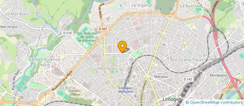 localisation de l'entreprise SCI BAMS à LIMOGES