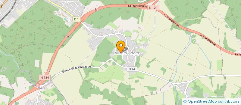 localisation de l'entreprise SCI BAMSI  VILLIERS-ADAM