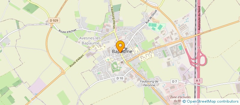 localisation de l'entreprise SCI BAN  BAPAUME