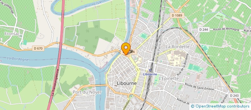 localisation de l'entreprise SCI BANA  LIBOURNE