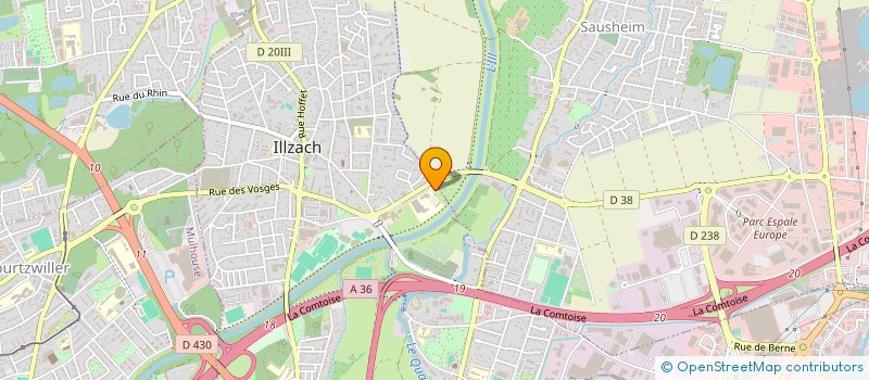 localisation de l'entreprise SCI BANANAHOME  ILLZACH