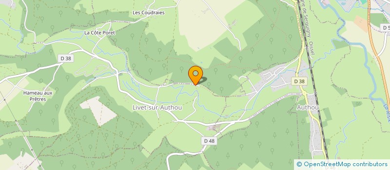 localisation de l'entreprise SCI BANAS  LIVET-SUR-AUTHOU