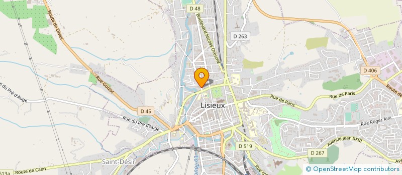 localisation de l'entreprise SCI BANASTON à LISIEUX