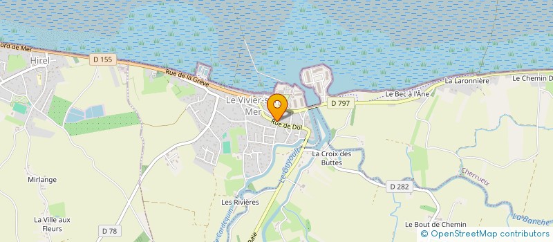 localisation de l'entreprise SCI BANCHE  LE VIVIER SUR MER