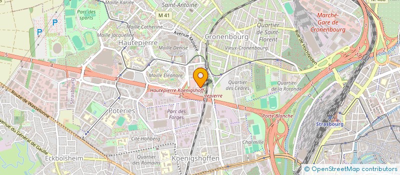 localisation de l'entreprise SCI BANCO  STRASBOURG