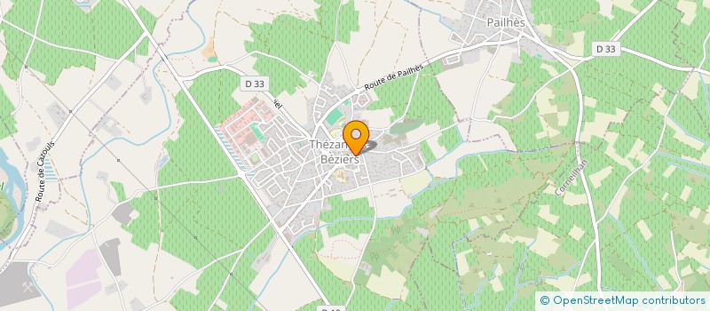 localisation de l'entreprise SCI BANCOU  THEZAN-LES-BEZIERS