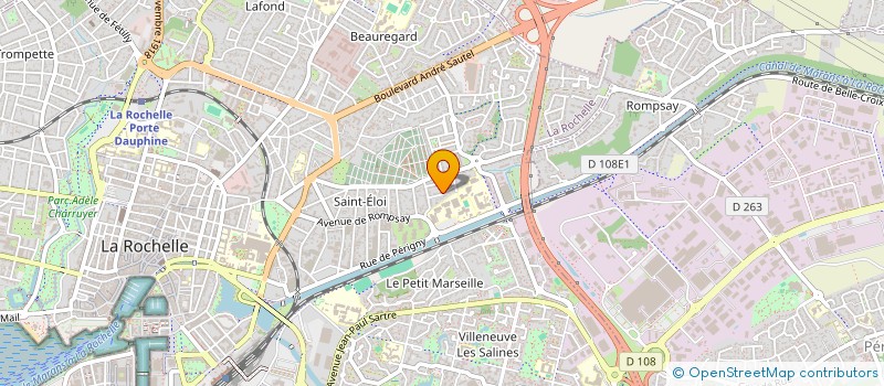 localisation de l'entreprise SCI BANDE ANNONCE  LA ROCHELLE