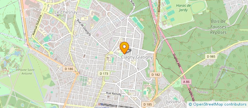 localisation de l'entreprise SCI BANE D'AI à VERSAILLES