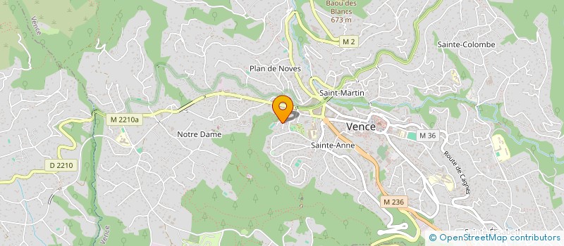 localisation de l'entreprise SCI BANEL-WORMS  VENCE