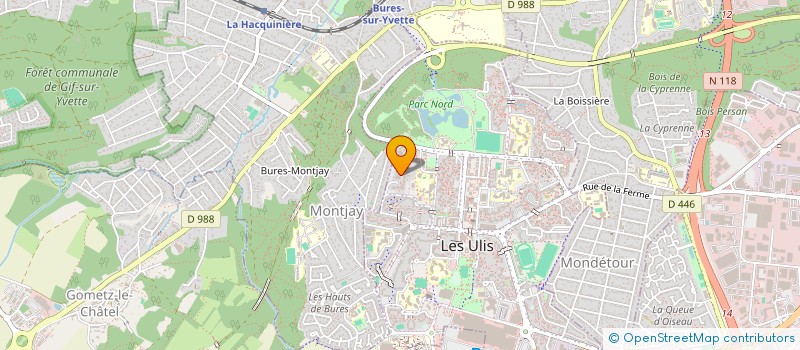localisation de l'entreprise SCI BANK à LES ULIS