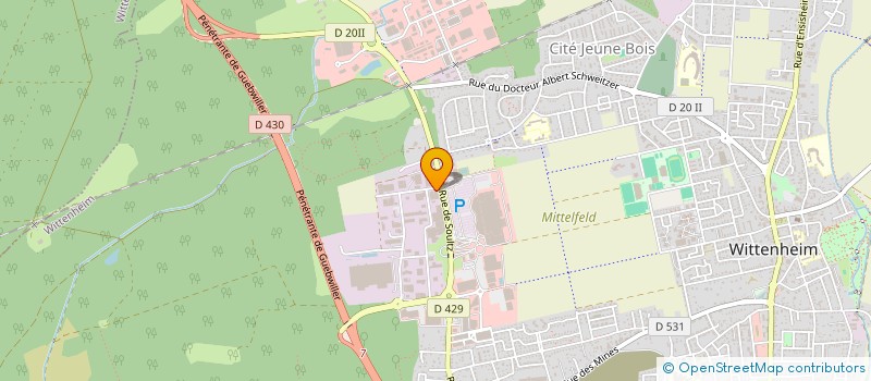 localisation de l'entreprise SCI BANLEWARD  WITTENHEIM