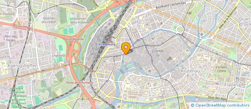 localisation de l'entreprise SCI BANNIERE  STRASBOURG